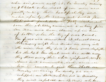 Letter from John Cheney to his wife, Mary, April 12, 1862,