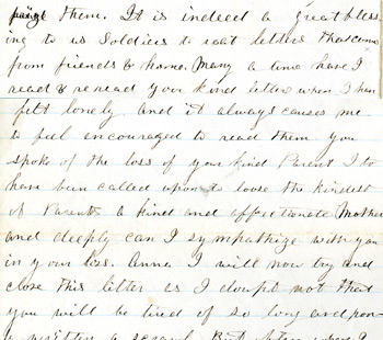 Letter from Abial Edwards to Anna Contant, July 5, 1862