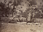 Burial of the dead by African American burial workers after the Battle of Fredericksburg which took place December 11-15, 1862. 