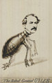 Caricature of Lee by an unidentified artist depicting him as a flea, a play on his name: "F. Lee."