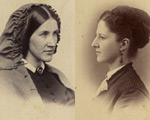 Sisters Georgeanna and Eliza were two of four sisters of the Woolsey family who volunteered as nurses during the Civil War. Georgeanna volunteered as a nurse through the Women's Central Relief Agency of New York and had one month of training with them before her first assignment at the Georgetown Hospital. She then assisted in setting up a hospital in the Patent Offices in Washington, D.C., a building that now houses the National Portrait Gallery. 
<br><br>
Eliza ministered to the men serving under her husband, Colonel Joseph Howland of the 16th New York Infantry Regiment, until they began an active campaign. Unable to get permission to follow her husband, Eliza, along with Georgeanna, worked as a nurse in the headquarters of the U.S. Sanitary Commission Hospital Transport Service during the spring of 1862. 
<br><br>
Georgeanna was then assigned as assistant superintendent of Portsmouth Grove General Hospital in Washington. She lived with Eliza who served in hospitals in the capital until war ended. In the spring of 1863, Georgeanna was assigned to serve in the field, serving at Falmouth, Gettysburg, Belle Plain, Port Royal, Fredericksburg, White House, and City Point, Virginia. In 1863, Georgeanna published a book about her experiences at Gettysburg and in 1899 published the family's letters describing the sisters' experiences as nurses.
