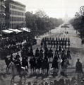 15th Corps part of Major General William Tecumseh Sherman's Army of the Tennessee marching down Pennsylvania Avenue in Washington, D.C. during the Grand Review.  