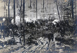 On the first day of the Battle of Shiloh, Union soldiers made a stand in a sunken road, buying time for their fellow soldiers to regroup. They withstood repeated Confederate assaults for seven hours until the Confederate Army's massed artillery forced General Benjamin Prentiss to surrender the remnants of his division. Survivors claimed that the bullets sounded like swarms of angry hornets, giving the battleground its lasting nickname.