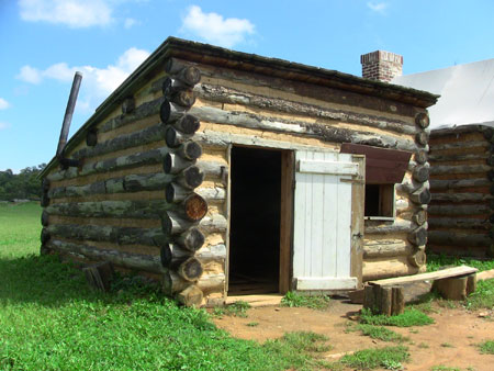 The Army Heritage Trail features an example of the various types of cook houses built in winter camps on both the Union and Confederate side of the Civil War.