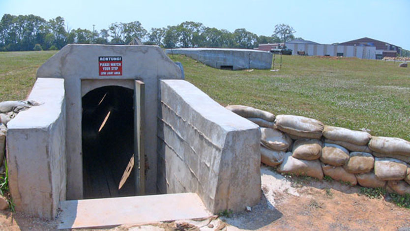 Army Heritage Trail German Pillbox Entrance.