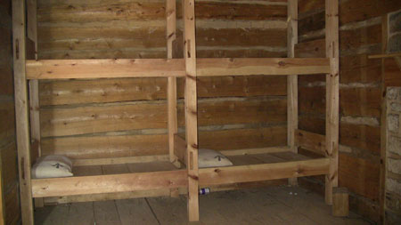 Besides acting as a storage depot, a waystation also needed to be able to billet a small garrison of eight to ten Soldiers. Living quarters complete with bunks, weapons racks, and a hearth was the second fundamental aspect of a British waystation.